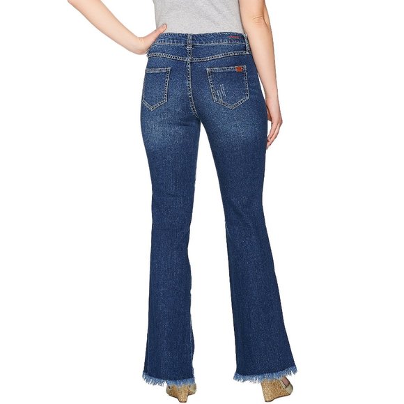 Peace Love World Denim Sandal Jeans Plus Frayed 16 - Picture 2 of 14